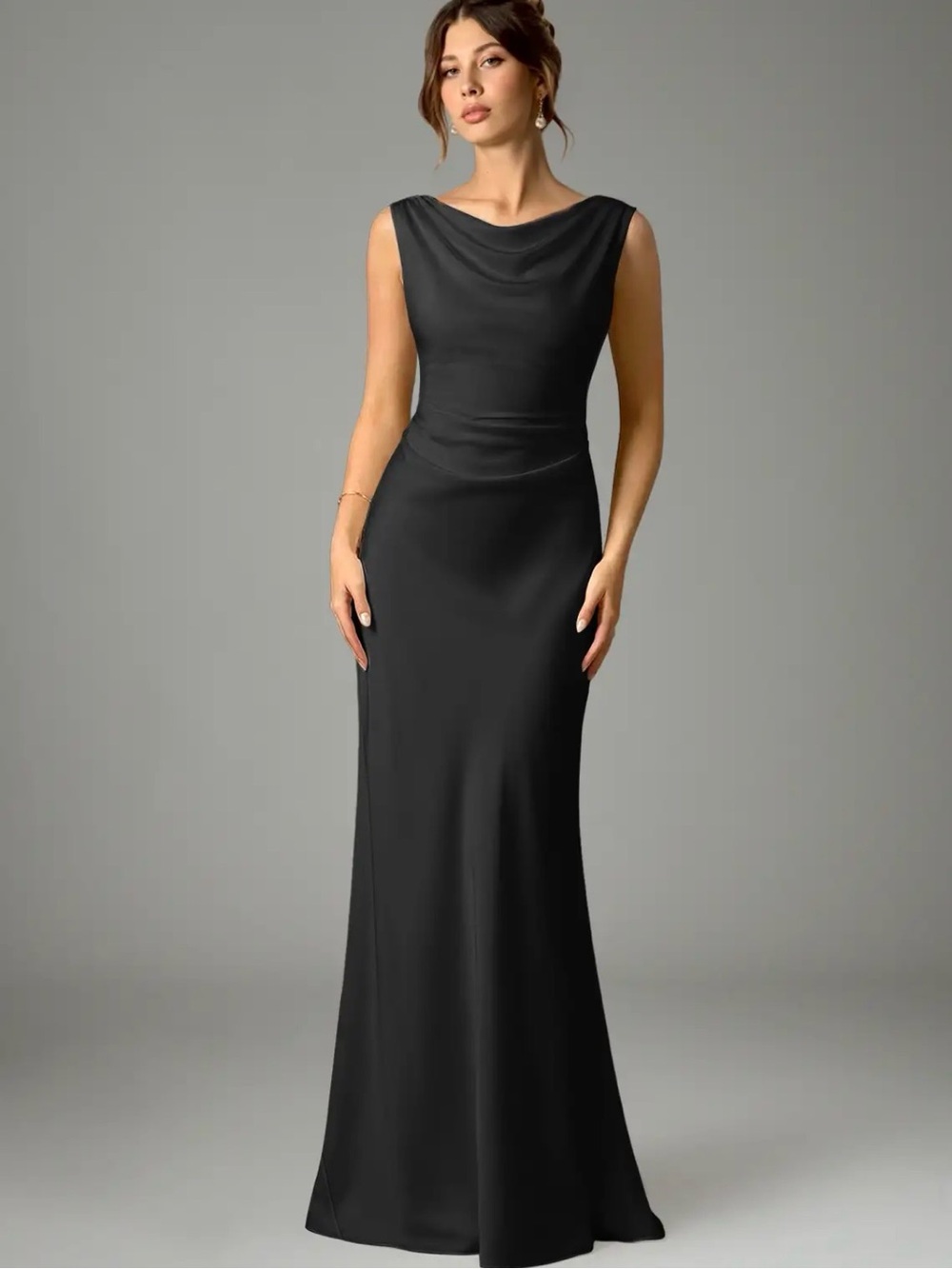 Azazie Black Dress
